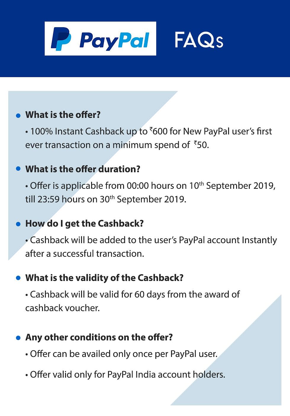 Paypal offers store for new users